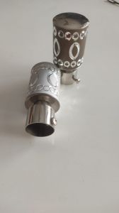 Stainless Steel Curtain Rod Holder, Color : Silver