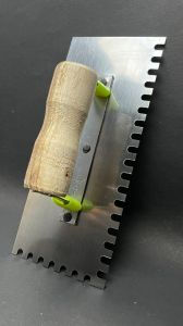 Stainless Steel Plastering Trowel, Handle Material : Wooden
