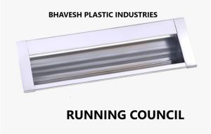 White Aluminium Concealed Pull Handle