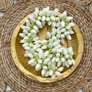 Paper 2.5 Inch White Jasmine Artificial Flower for Hair Decor