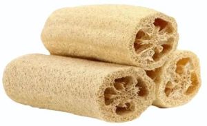 Light Brown Natural Loofah Sponge, Shape : Cylindrical