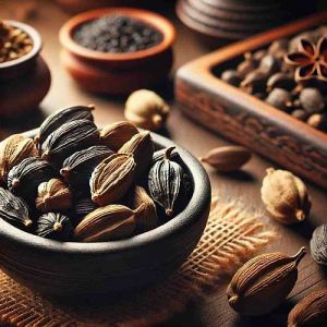 Natural Bold Black Cardamom Pods