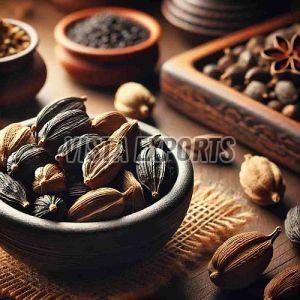 Natural Bold Black Cardamom Pods, Packaging Type : Plastic Bag