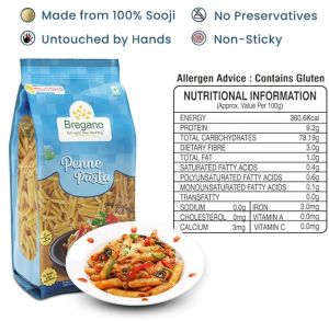 Itanial 100 % Durum Wheat Semolina Bregano Penne Pasta