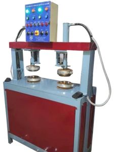Mild Steel Double Die Paper Plate Making Machine
