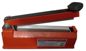 50 Hz Mild Steel Electric Manual Sealing Machine, Voltage : 240V