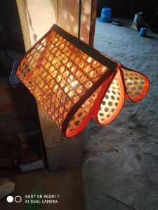 Bamboo Hanging Lamps, Lighting Color : Red Modern