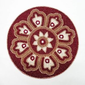 Maroon Embroidered Placemat