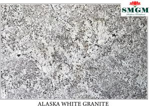 Doted Polished Alaska White Granite, Brand Name : Smgme
