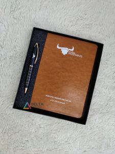 Cardboard Hardbound Corporate Pen Diary A5 Size