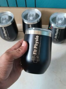 Polished Stainless Steel Corporate Gifting Customizable Coffee Mug