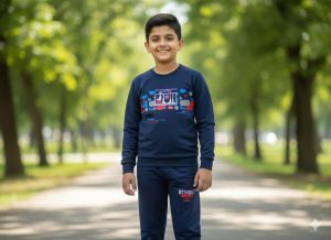 Boys Hosiery Night Suit, Color : All Dark Full Sleeve