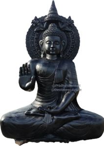 Polished Stone Buddha Statue, Brand Name : Pradhanstoneart 8feet