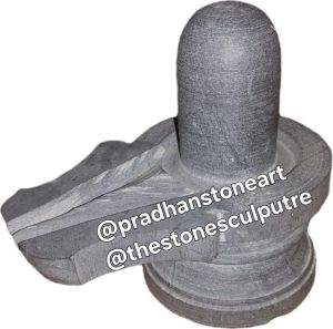 Stone Black Marble Shiva Lingam, Brand Name : Pradhanstoneart