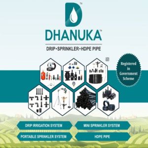 Dhanuka 16mm Class 2 Round Drip Irrigation Pipe