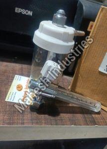 Medical Grade Plastic BPC Oxygen Flow Meter, Color : Transparent