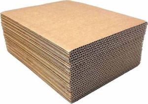 7 Ply Corrugated Packaging Sheet, Color : Brown