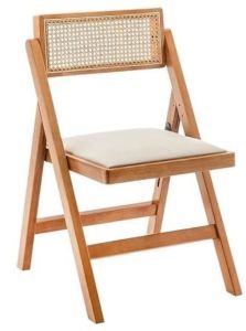 Polished Sheesham Wooden Folding Chair Standard