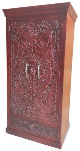 Sheesham Carved Wooden Wardrobe Antique for Home