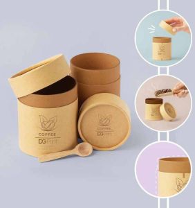 Food Packaging Paper Container, Color : Brown