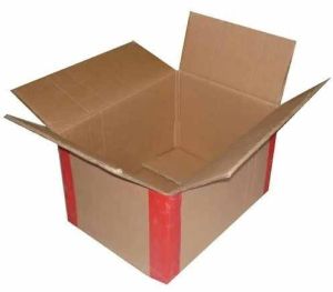 Cardboard Plain Garment Packing Corrugated Packing Box, Color : Brown