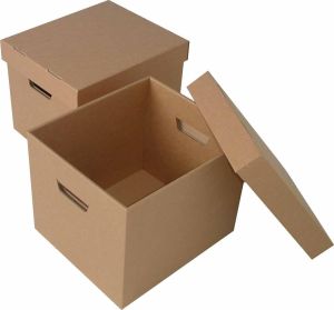Plain Kraft Corrugated Boxes, Color : Brown for Shipping Packaging