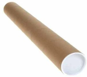 Poster Packaging Tube Container, Color : Brown