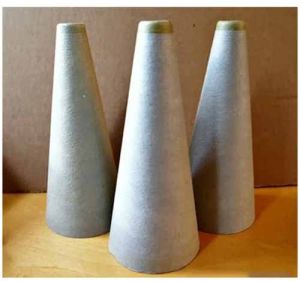 Plain White Textile Paper Cone, Shape : Conical