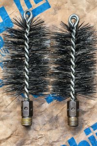 Boiler Tube Cleaning Brush, Color : Blue, Handle Material : Metal