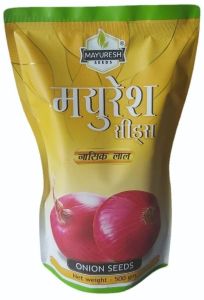 500gm Nasik Red Onion Seeds, Packaging Type : Plastic Packet