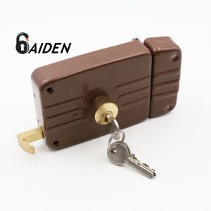Aiden Heavy Duty Brass Cylinder Keys Surface Mounted Rim Lock
