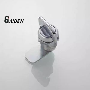 Aiden Industrial Cylindrical CAM Lock Chrome Handle Knob Lock for Electrical Cabinets Switchgear Panels Industrial Enclosures