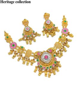 92 5 New Design Silver Heritage Collection Necklace Set