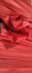 Paper Tussar Silk Fabric, Color : Red 44