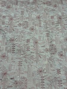 Pink Unique Pattern Sequin Embroidered Silk Fabric