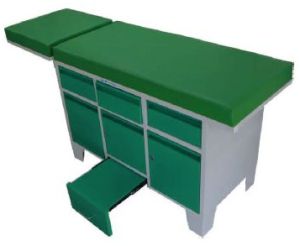 Mild Steel Examination Couch, Shape : Rectangular for Hospital