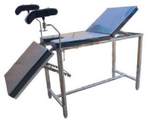 Polished Mild Steel Obstetric Delivery Table for Hospital