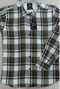 Mens Premium Woolen Checked Shirts