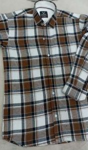 Mens Pure Woolen Checked Shirts