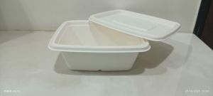 Biodegradable Bagasse Container, Color : Creamy White
