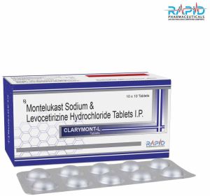 Clarymont L Montelukast Sodium Levocetirizine Dihydrochloride Tablet