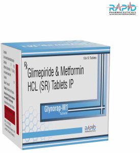 Glynorap M1 Glimepiride Metformin Hydrochloride Tablet