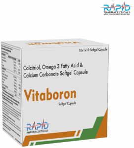 Vitaboron Calcitriol Omega-3 Fatty Acid Calcium Carbonate Capsule