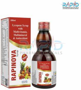 Rapinova Multivitamin Multimineral Syrup, Form : Liquid