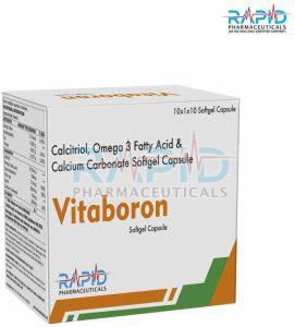 Vitaboron Calcitriol Omega-3 Fatty Acid Calcium Carbonate Capsule