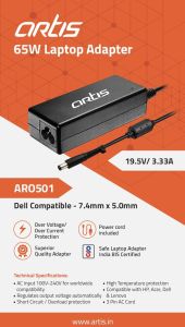 Laptop Chargers, Brand Name : Artis
