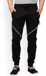 Men Slim Fit Track Pant, Color : Black for Casual, Sports