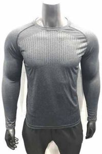 Round Neck Full Sleeve Men Sports T Shirt