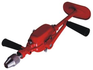 Metal & Wood Breast Drill Machine, Color : Red