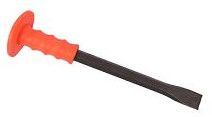 Carbon Steel Flat Mason Chisel, Color : Black, Orange